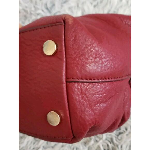 Michael Kors Raven Crimson Red Leather Shoulder Tote Bag Large Tri-Section, COA - Picture 13 of 16